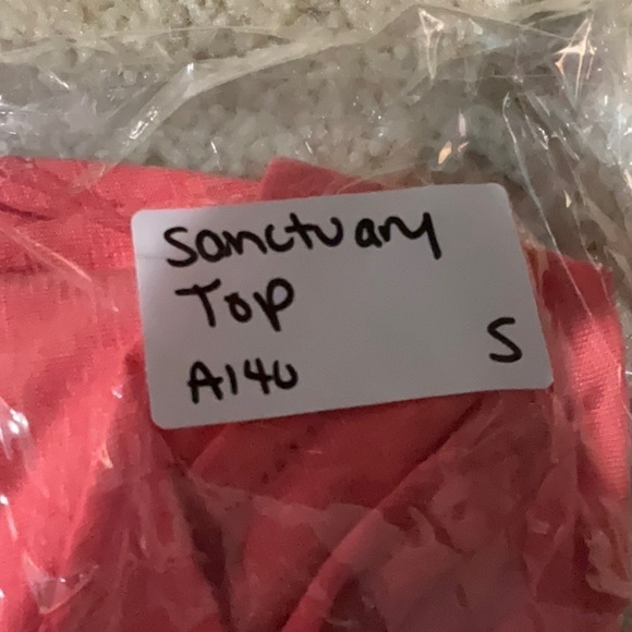 NWT Sanctuary Bridgerton Puff Sleeve Tee Coral in Sz S - Picture 13 of 13